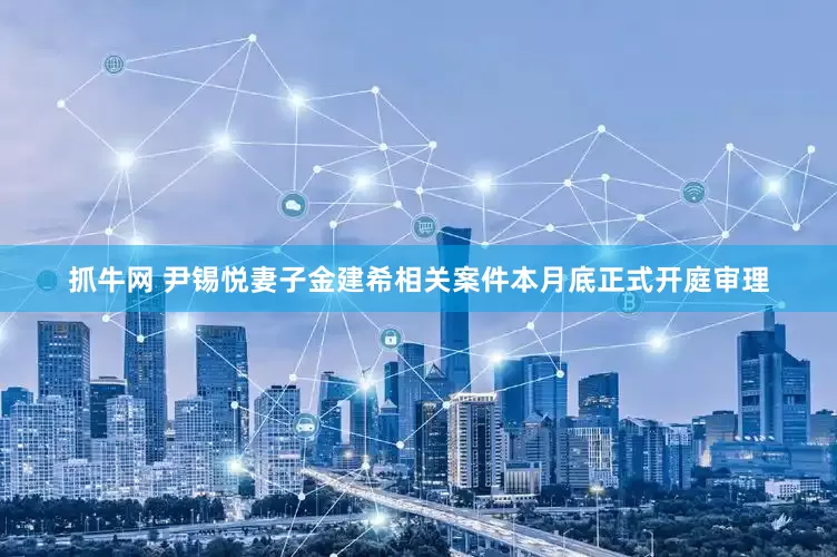 抓牛网 尹锡悦妻子金建希相关案件本月底正式开庭审理